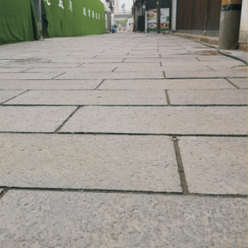 绍兴市柯桥区历史文化街改造铺设实景