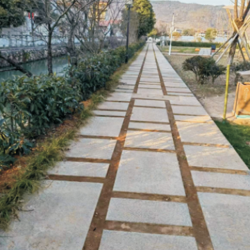 绍兴新昌县美丽乡村改造铺设实景