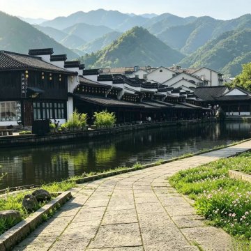 金华市兰溪越龙山房产开发别墅区铺设实景